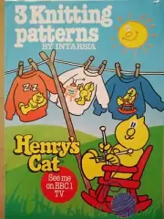 HENRY'S CAT - 3 x sweaters - GARY KENNEDY Intarsia Knitting Pattern