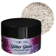 Urban Crafter Crushed Broken Glass-Silver 100g