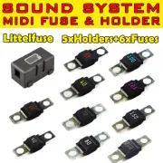 6 Little MIDI FUSE 5 FUSE HOLDER FOR DUAL BATTERY Stereo Amplifier SOUND SYSTEMS