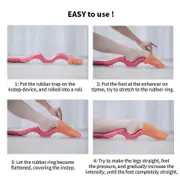 Unbrand Ballet Dancer Rubber Sleeve Ballet Foot Stretcher Soft Elastic Foot Rubber Cuff Stretcher Arch Enha