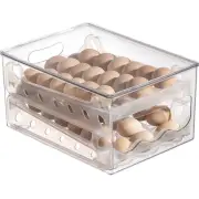 Slide Eggs Storage Box Egg Holder Container Refrigerator Drawer Stackable7442