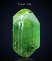 Lustrous Green Terminated Tourmaline Crystal From Afghanistan Paprok ~ 5.55 CT