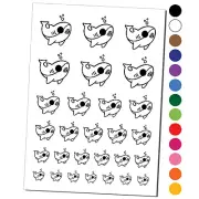 Sweet Kawaii Chibi Shark Temporary Tattoo Water Resistant Set