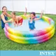 【INTEX】漸層彩虹圓形充氣泳池/泳池/戲水池168x38cm(581L)-適2歲以上 15120490(58449)