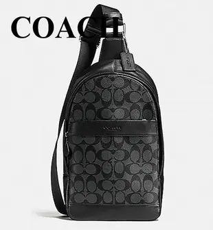 美國COACH CHARLES＿Ｃ壓紋個性斜背包 /男女包 / COACH包 / 包包專櫃品牌 / outlet / 產品編號F54787 【momi宅便舖】