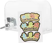 jojofuny 1 Set Business Card Holder Clear Acrylic Suggestion Box for Office Fundraising Multi Functional Donation Ballot Container with Elegant Design for Voting and Collecting Cards