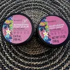 2 Jars Bloomfield Refreshing Foot Scrub & Cream 3.4 fl oz Fiji Feelings Vegan