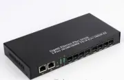2 Port 10/100/1000M TX RJ45 & 8 Port 1000M FX SFP Gigabit Ethernet Fiber Switch