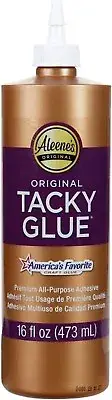 Aleene's Tacky 16 fl oz, Glue, 16 FL OZ, Craft Supplies, School Supplies
