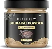 DESICREW Natural & Pure Shikakai Powder For Natural Texture & Colour, Nourishment, Strong, Shiny, Silky,Healthy Scalp, Dandruff & Spilt Ends Free Hair Pack 100 GM