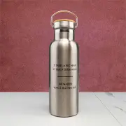 Thank You Message Metal Drink Bottle
