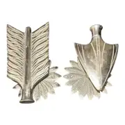 Anthropologie Bow And Arrow Cast Iron Pair Curtain Tie Back NEW