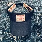 True Religion Buddha Dark Denim Visor Adjustable Strap Unisex Adult Hat NWT OSFM