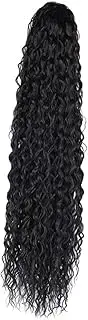 Outanaya Synthetic Long Ponytail Extension Drawstring Ponytail Wig Wavy Tail Extensions Women's Hair