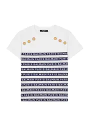 Balmain Kids Logo-print Cotton T-shirt (4-10 Years) - White - 10YR (10 Years) 10YR (10 years)
