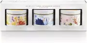 Gift set of three Floral Fragranced Candles