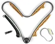 Autodevil Timing Chain Kit 5.5L 4.7L 3.5L 3.0L Fit for C300 08-12 for C350 06-11 for E350 ML350 06-11 for GLK350 2010-2012 for G550/S400/GL450/SL550/C350/CLS550/GL550/ML450 Car Engine Repair Parts