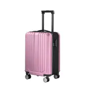 Carry On Suitcase Hard Shell Luggage Cabin Travel Baggage Lightweight Checked Bag 4 Wheel Rolling Trolley Partially collapsible 20 Inch Pink