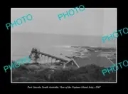 OLD LARGE HISTORIC PHOTO PORT LINCOLN SOUTH AUSTRALIA NEPTUNE IS JETTY c1907