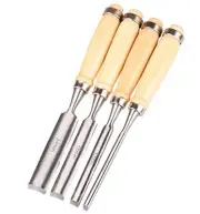 [Mimi An] Chisels set of 4 carpenter's tools woodworking DIY wood carving chisel
