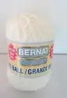 1 Skein Bernat Baby Blanket Yarn Big Ball Snowball #5 Weight 7 oz 100% Nylon