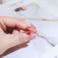 在飛比找蝦皮購物優惠-韓式開放式蝴蝶結戒指可調式戒指