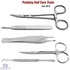 Podiatry Manicure Pedicure Nails Care Tools Toenail Surgery Instruments Kit CE