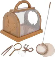 Insect Catching Tool Set for Boys and Girls 5pc Handheld Observation Box Butterfly House Magnifier Safe for Outdoor Play