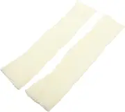 GOOHOCHY 1 Pair Leg Warmers Fur Ankle Slouch Socks Warm Socks Boots Attached Legs Winter Socks Leg Stockings Womens Thermal Socks Black Socks for Women Knit Stockings 100% Acrylic White