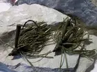 TWO (2) 3/8 POISON TAIL JIGS *LIVING IMAGE SUMMER CRAW DALMATION *