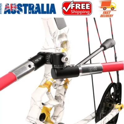 Compound Bow Single Side V-Bar Quick Disconnect Mount Adjustable Bow Stabilizer