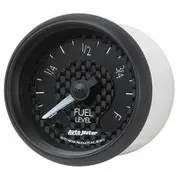 Autometer GT Series Fuel Level Gauge Programmable Electric - 2 1/16 Inch, Full Sweep, AU8010