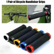 2PCS Bike Mountain Bicycle MTB Handlebar Grips Rubber Handle Grips Anti Slip