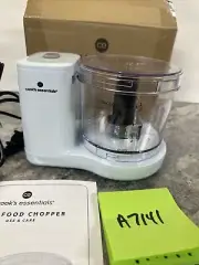 Cook's Essentials Mini One-Touch 2-Cup Food Chopper Light Baby Blue NEW K62719