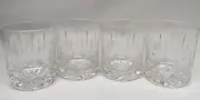 Set 0f 4 Buick Logo Fine Crystal Double Old Fashioned Whiskey Glasses