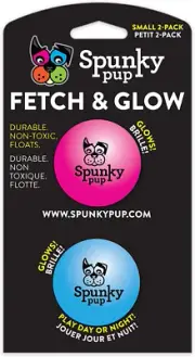 Dog Fetch Ball Small 2 Count (Pack of 1), (Assorted)