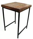 Classes Wood Bone Inlaid Chess Design Side Table End Table Nightstand Stool