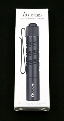 Olight i3T 2 EOS Slim EDC Flashlight Black New Sealed -14