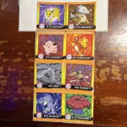 1999 Pokemon Art box Series One Stickers 8 Stickers NM-LP Condition