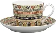 Classic Retro Design British Afternoon Tea Set Bone China Coffee Cup and Saucer Light Luxury Traditional Tea Cup Best Tea Set Collector 100ml mugs(1)