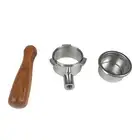 Bottomless Portafilter Coffee Wood Handle Filter For Breville 870/878/880