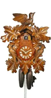 Cuckoo Clock Seven Leaves, three Birds 2.0104.01.C NEW