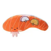 在飛比找O!MyGod購物商城優惠-Sanrio 鮭魚妞 (你的名字有沒有鮭魚) 絨布玩偶抱枕