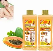 Papaya Super Whitening Oil 7 Days, Papaya Oil for Skin, Papaya Oil for Lightening Dark Skin, Face and Body Moisturizer Nourishing, Papaya Super Whitening Oil Body Repair (2 Pcs)