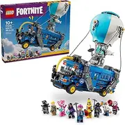 LEGO Fortnite Battle Bus Toy for 10+ Year Old Boys, Girls & Gamers, Video Game Vehicle Building Set with 9 Character Minifigures, Creative Kids' Toy for Gaming Fans 77073
