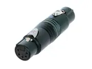 Neutrik NA5FF-B Circular Adapters - 5 pole XLR female - 5 pole XLR female (ge...