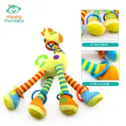 Happy Monkey Baby Toy Stroller Rattle Pendant Baby Bed Hanging Bed Bell Cartoon