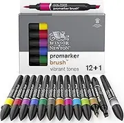 Winsor & Newton 837445 Vibrant Promarker Brush Set (13 Pieces)