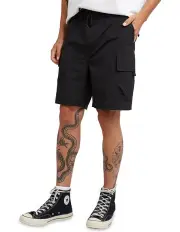 [Silent Theory] Cleaver Cargo Shorts in Black
