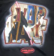 Rare! New 1999 Star Wars Episode 1 Obi-Wan Kenobi vs. Darth Maul XL (Never Worn)